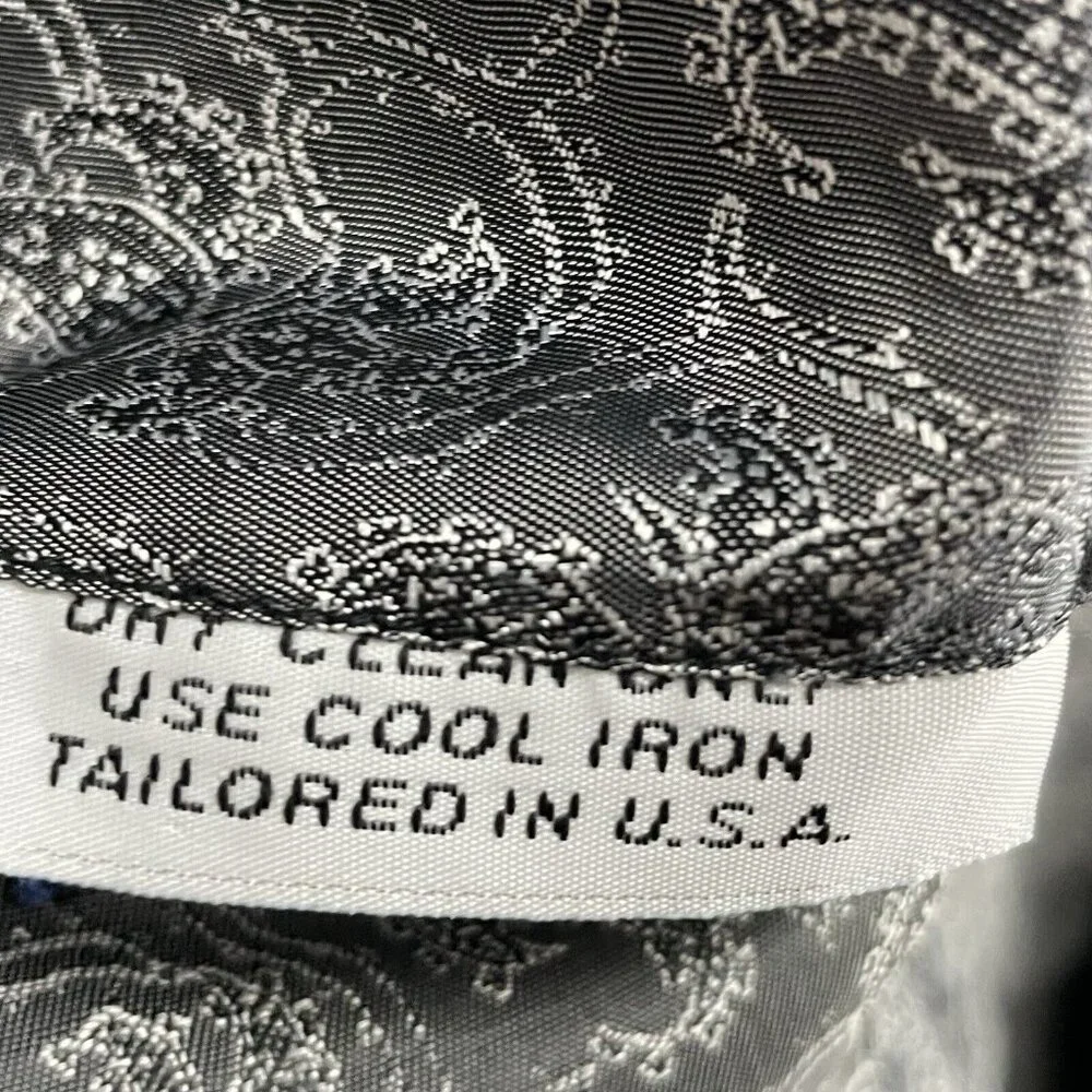 Executive Collection Tom James Grey USA Tailored Sport Coat Blazer Size 48